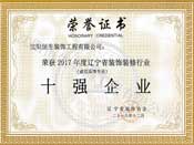 遼甯省裝飾裝修十(shí)強企業
